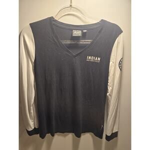 Lot of 2 INDIAN MOTORCYCLE WOMEN’S LONG SLEEVE TEE and Performance Wear Small